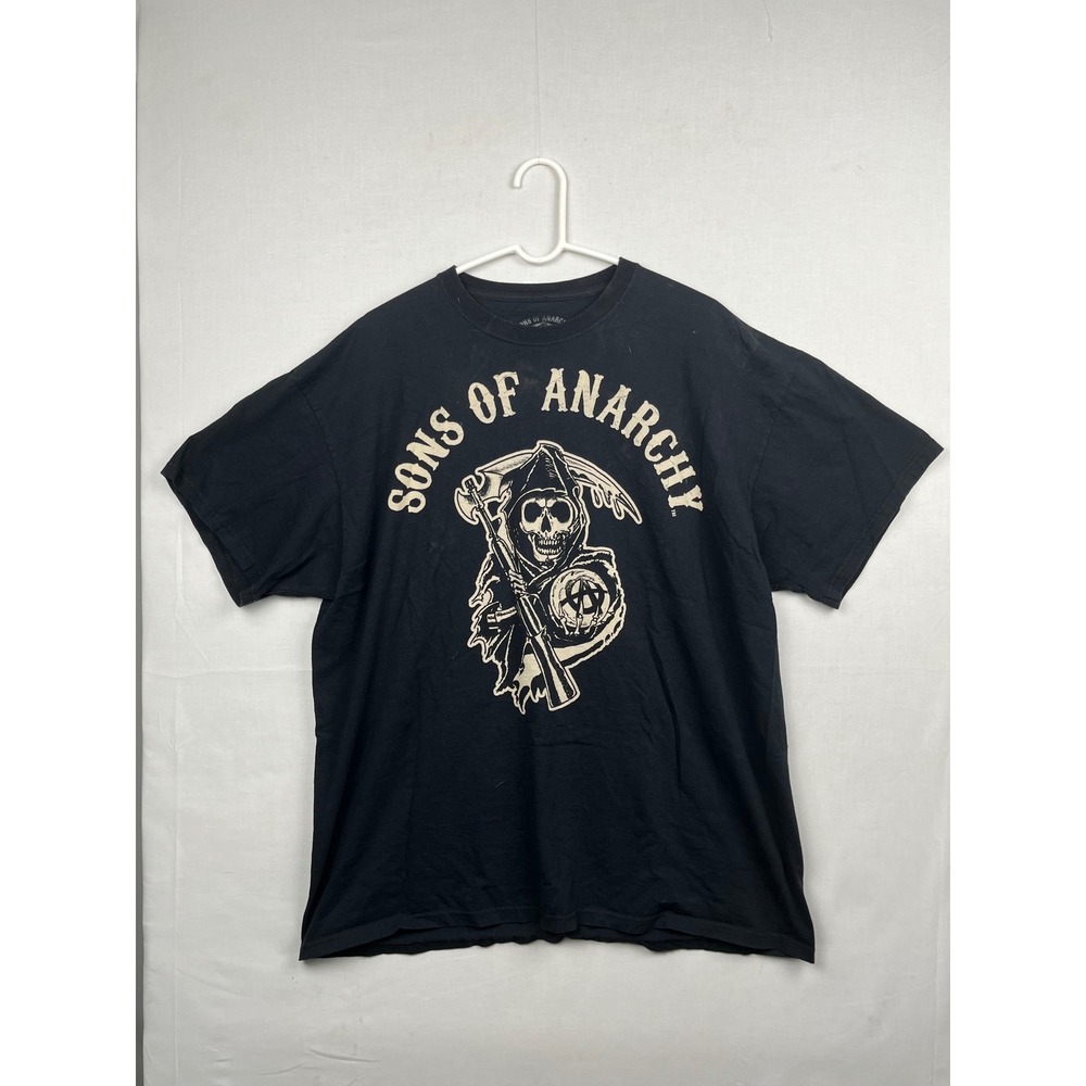 Sons of Anarchy T-Shirt Mens 2XL Road Gear Prospect Reaper Graphic Black Tee